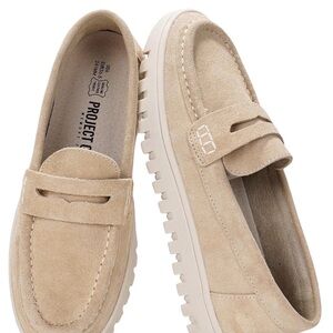 NWT Project Cloud Beige Suede Loafers